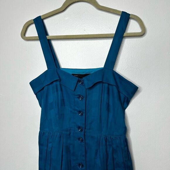 Marc by Marc Jacobs Light Blue Mini Dress Size 4 Turquoise Vibrant Prairie - Picture 3 of 11